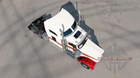 Скин White & Red на тягач Kenworth W900 для American Truck Simulator
