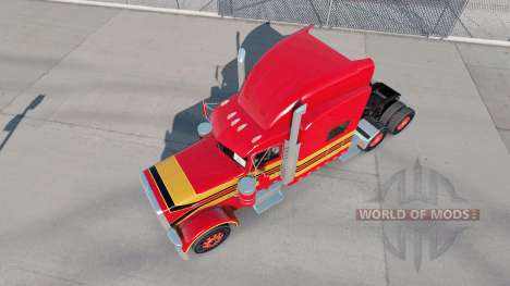 Скин Red Baby на тягач Peterbilt 389 для American Truck Simulator