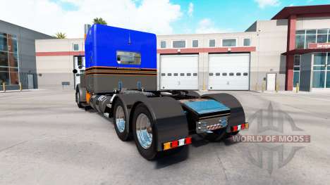 Скин Gray Orange v2.0 на тягач Peterbilt 389 для American Truck Simulator
