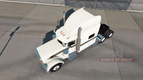 Скин Black Lining на тягач Peterbilt 389 для American Truck Simulator