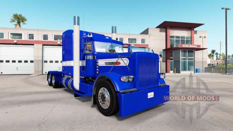 Скин Hard Blue v2.0 на тягач Peterbilt 389 для American Truck Simulator