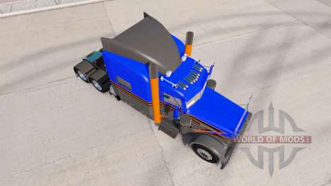 Скин Gray Orange на тягач Peterbilt 389 для American Truck Simulator
