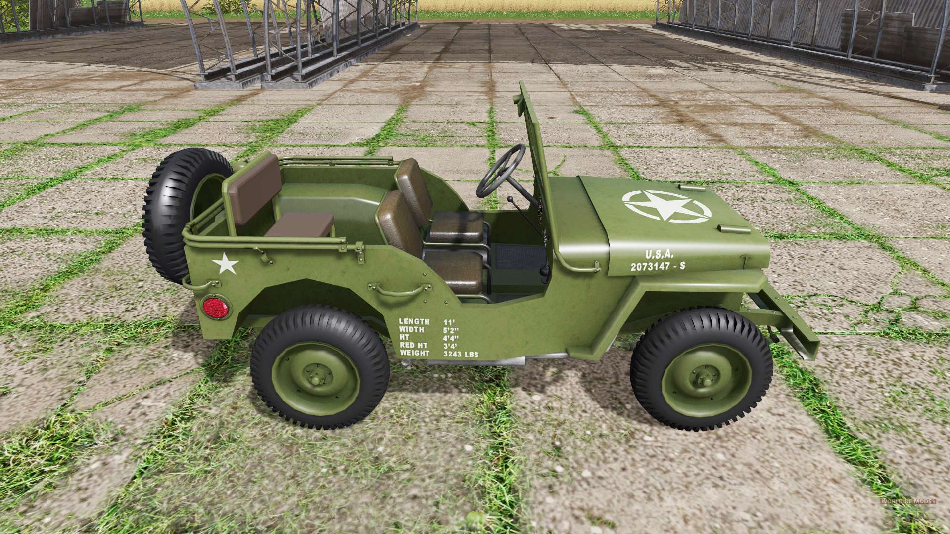 Jeep Willys Mb 1942 V11 для Farming Simulator 2017