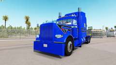 Скин Hard Blue на тягач Peterbilt 389 для American Truck Simulator