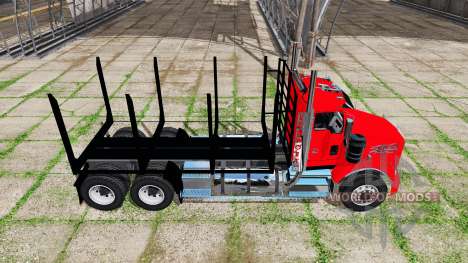 Kenworth T800 log truck для Farming Simulator 2017