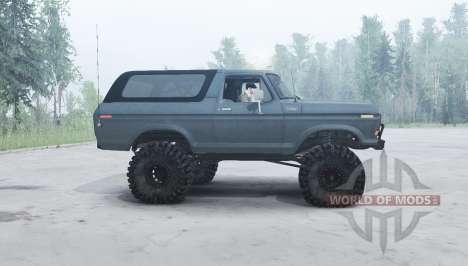 Ford Bronco Custom (U150) 1978 для Spintires MudRunner