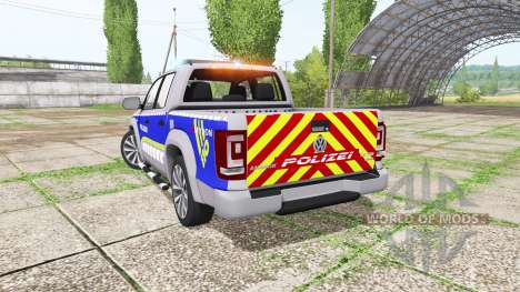 Volkswagen Amarok Double Cab polizei для Farming Simulator 2017
