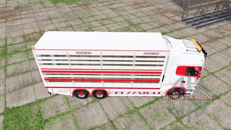 Scania R730 cattle transport v2.1 для Farming Simulator 2017