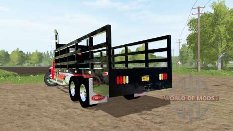 Peterbilt 388 stake bed для Farming Simulator 2017