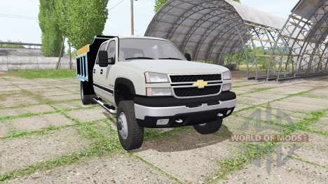 Chevrolet Silverado 2500 HD Crew Cab dump v2.0 для Farming Simulator 2017