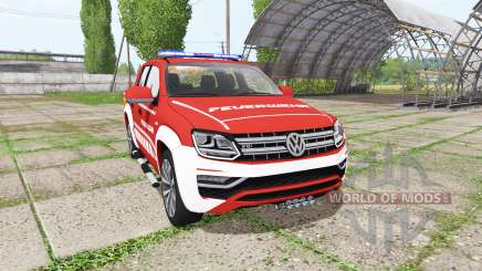 Volkswagen Amarok Double Cab feuerwehr для Farming Simulator 2017