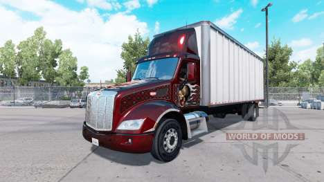 Peterbilt 579 box truck для American Truck Simulator