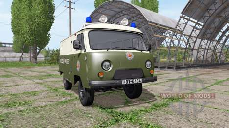 УАЗ 3741 полиция ГДР для Farming Simulator 2017