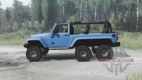 Jeep Wrangler (JK) 6x6 crawler для Spintires MudRunner