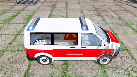 Volkswagen Transporter (T5) rettungsdienst для Farming Simulator 2017