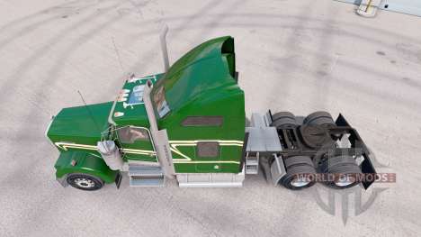 Скин Green Gold на тягач Kenworth W900 для American Truck Simulator