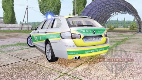 BMW 530d Touring (F11) polizei bayern для Farming Simulator 2017