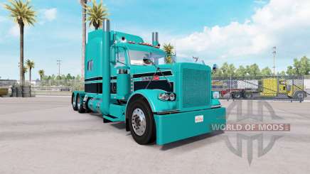 Скин Turquoise Black сombo на Peterbilt 389 для American Truck Simulator