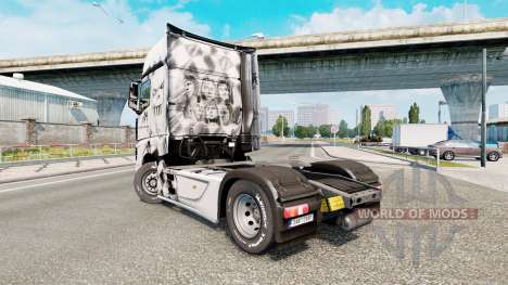 Скин Iron Maiden на Mercedes-Benz Actros MP4 для Euro Truck Simulator 2