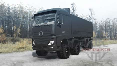 Mercedes-Benz Actros (MP4) chassis 8x8 для Spintires MudRunner