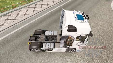 Скин Viking Warrior на Mercedes-Benz Actros MP4 для Euro Truck Simulator 2