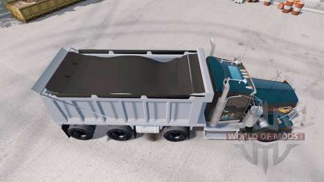 Kenworth W900 dump truck v1.1 для American Truck Simulator