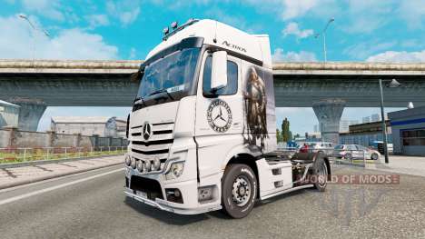 Скин Viking Warrior на Mercedes-Benz Actros MP4 для Euro Truck Simulator 2