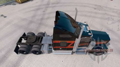 Скин Big Black на тягач Kenworth W900 для American Truck Simulator