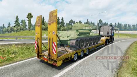 Semitrailer with cargo T-34-85 для Euro Truck Simulator 2