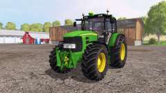 John Deere 7430 Premium green yellow для Farming Simulator 2015