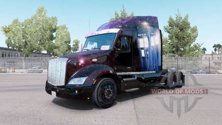 Скин Doctor Who на тягач Peterbilt 579 для American Truck Simulator