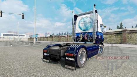 Скин Blue V8 на тягач Scania R-series для Euro Truck Simulator 2