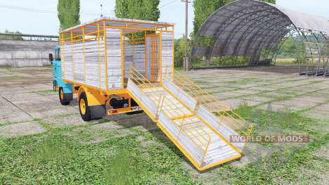 IFA W50 L cattle transport для Farming Simulator 2017