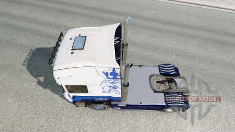 Скин Blue V8 на тягач Scania R-series для Euro Truck Simulator 2