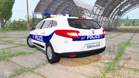 Renault Megane Estate 2009 Police Nationale для Farming Simulator 2017
