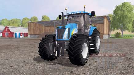 New Holland T8020 blue для Farming Simulator 2015