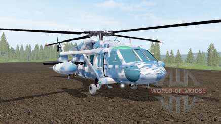 Sikorsky UH-60L Black Hawk winter camo для Farming Simulator 2017