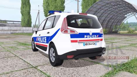 Renault Scenic (JZ) 2009 Police National для Farming Simulator 2017