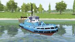 Синее судно для Farming Simulator 2017