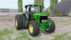 John Deere 7530 Premium dual rear для Farming Simulator 2017