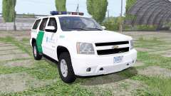 Chevrolet Tahoe (GMT900) 2007 US Border Patrol для Farming Simulator 2017